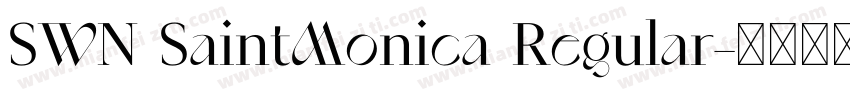 SWN SaintMonica Regular字体转换